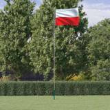 Flagpoles vidaXL Polen flag og flagstang 6,23