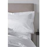 Satin Bed Linen Bianca Cotton Sateen 400 Thread Count Standard Pillow Case White
