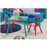 Blue Furniture Set Kid's Room Marvel Avengers Table And 2 Chairs Blue
