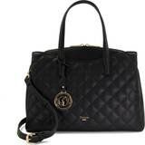 Dune London Dignify Large Diamond Quilted Tote Bag - Black
