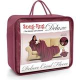 Snug Rug Deluxe Blankets Red, Pink, Brown, Beige, Grey, Green, Blue (214x152cm)
