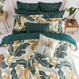 Cotton Satin Bed Linen Ted Baker Urban Forager Duvet Cover Green (200x200cm)
