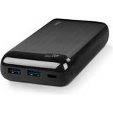 Batteries & Chargers TTEC PowerSlim LCD PD 20.000 mAh Powerbank USB-C In/Out-Black