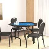 vidaXL blue 8-Player Folding Poker Table 108x108x75 Game Poker Blue/Green