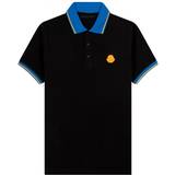 Moncler Tops Moncler Polo Shirt Contrast Black