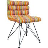 Freemans Techstyle Retro Bright Stripe Leg Padded Kitchen Chair