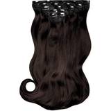 Extensions & Wigs Lullabellz Super Thick Blow Dry Wavy Clip 22 inch Dark Brown