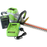 Hedge Trimmers WEP8070HT-BC 40v Warrior Eco Hedge Trimmer with Battery and Charger Green