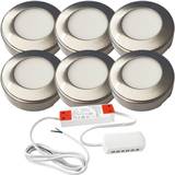 Dimmable Furniture Lighting Loops 6x brushed Driver Kit Bench Lighting