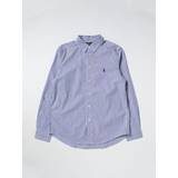 White Shirts Children's Clothing Polo Ralph Lauren Striped cotton shirt blue