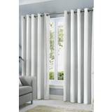 Fusion Sorbonne 100% Cotton Eyelet Lined Curtains
