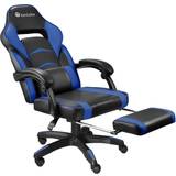 Tectake Lumbar Cushion Gaming Chairs tectake Gaming chair Comodo With footrest black/blue