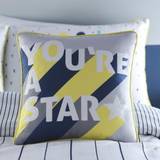 Cushions Kid's Room You're a Star Filled Cushion Navy 43cm 43cm