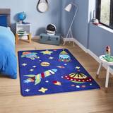 Polyester Rugs Kid's Room Think Rugs 120x160cm Inspire G3420 Blue Kids Space Bright Fun Children Mats