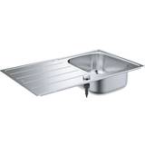 Grohe Drainboard Sinks Grohe K200 1.0 Stainless Steel Inset Kitchen Sink