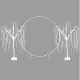MonsterShop Wedding Moongate White Arch 2m/200cm 2 Willow Light