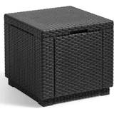 Keter Garden Table Garden & Outdoor Furniture Keter Cube Storage Pouffe Outdoor Side Table