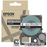 Epson LK-4TBJ Black on Matte Clear Tape Cartridge 12mm