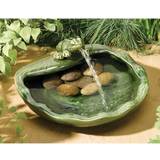 Tranquility Ceramic Frog Solar Powered