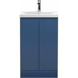 Blue Vanity Units for Single Basins Hudson Reed Standing 2-Door