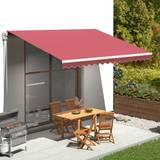 vidaXL Replacement Fabric for Awning Burgundy Red Solar