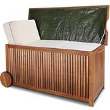 Patio Storage & Covers Garden & Outdoor Furniture Deuba Storage Box With Wheels