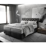 160cm Continental Beds DeLife Dream-Great Anthracite Vintage Continental Bed 160x200cm