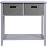 Grey Console Tables Unit with 2 Console Table