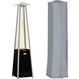 OutSunny Pyramid Patio Heater with Cover 11.2KW