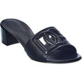 Dolce & Gabbana Slippers & Sandals Dolce & Gabbana Black 'DG' Heeled Sandals 80999 Nero IT