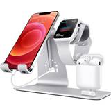 Silver - Wireless Chargers Batteries & Chargers Bestand 3 in 1 Stand Holder