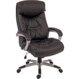 Faux Leathers Office Chairs Teknik Siesta Black Luxury Executive Office Chair