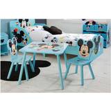 Blue Furniture Set Kid's Room Mickey Mouse Table And 2 Chairs