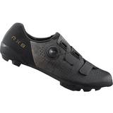 Faux Leather Cycling Shoes Shimano RX8 - Black