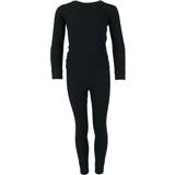 Cotton Base Layer Boys Only Kid's Waffle Thermal Long Underwear Set - Black
