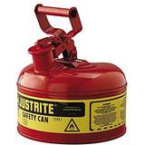 Justrite Safety Can: 1 gal, Steel 11" High, 9-1/2" Dia, Red Part #7110100