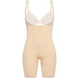 Spanx Women's Power Open-Bust Mid-Thigh Bodysuit Soft Nude