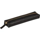 Clairefontaine 'Flying Spirit' Leather Extra Small Pencil Case Black