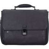 Piquadro Black Aktentasche Leder 40 Cm Laptopfach in mittelbraun, Businesstaschen für Herren