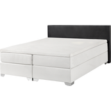 Beliani Faux Leather Bed White