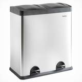 VonHaus Recycling Pedal Bin with Double Compartments 60L