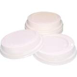 Plastic Cups Caterpack White 25cl Paper Cup Sip Lids 100 Pack MXPWL80