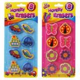 Pencil Case The Home Fusion Company Novelty Erasers 8 Pack Transport Or Nature School Crafting/Transport