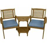 Blue Outdoor Sofas Garden & Outdoor Furniture Jardí Wooden Companion Love Seat Outdoor Sofa