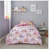 Silentnight Rainbow Healthy Growth Kids Reversible Soft Easy Care, Girl Cover Adventure