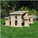 Picnic Tables Rutland County Garden Furniture Tinwell 4ft Rounded