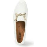 White Low Shoes Gabor Slip-ons in lambskin nappa white