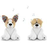Soft Toys ZAZU Danny The Dog Peekaboo Soft Toy for Babies and Toddlers Plush Toy with Music and Wiggle Ears
