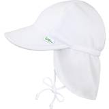 Babies Bucket Hats Green Sprouts Flap Sun Protection Hat - White