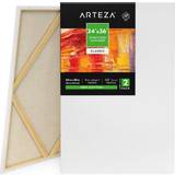 Cotton Wall Decor Arteza Stretched Canvas for Painting, Pack of 2, 8-oz Gesso Primed Wall Decor